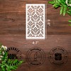 Stencils for Crafts Reusable Damask Texture Stencils for Painting Geometric