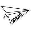 Fallon Pilot Shop #AvGeek Paper Airplane Sticker