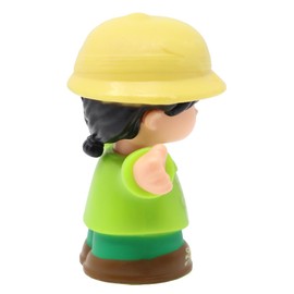 Fisher-Price Replacement Part for Collectible Little People Safari Musical Zoo Train Playset GWK92 - Replacement Engineer Zookeeper Koby Figure Wearing Safari Hat