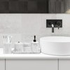 Resin White Marble Bathroom Accessories Set 5 Pcs, Lotion Soap