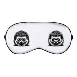 'Hedgehog Wearing Glasses' Sleep/Travel Eye Mask (EY00024824)