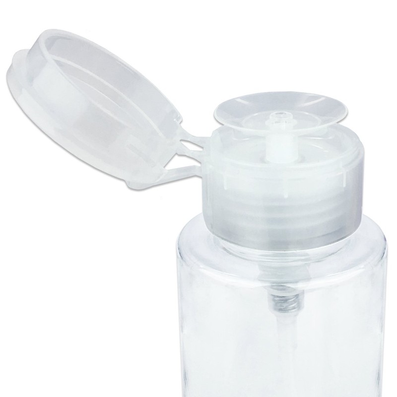 PANA 7oz. Professional Push Down Liquid Pumping Empty Bottle Dispenser