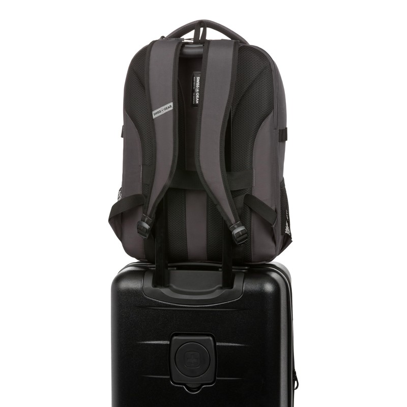 SwissGear Civic Pro Laptop Backpack, Grey, 18"x13.25"x7"