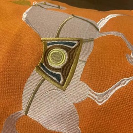 Croker Horse 12x20'' inches Orange Embroidered Horse Throw Pillow Cushion Covers - Modern Fashion Style Couch Sofa Pillow for Living Room Sofa Bedroom