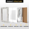 TOFOREVO 6x6 Picture Frames Set of 6 Distressed White Wood