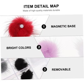 BIUDECO 1Box Detachable Fluffy Ball Nail Decors Adorable DIY Manicure Accessories for Women Durable and Convenient Nail Art Ornaments for Safe and Comfortable Experience