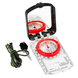 Orienteering Compass with Sighting Mirror, Declination Adjustment, Clinometer, and LED Light—Built for Hiking, Camping, Hunting, and Survival Navigation, Boy Scout Gifts