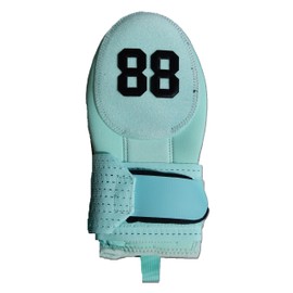 Mint Blue Green Sliding Mitt with Custom Number Baseball Softball. Baserunner Protection Glove. Adult and Youth Sizes
