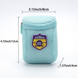 Clzemo Mouse Travel Case Pouch, Universal Mouse Protective Sleeve Small Carrying Storage Bag Zipper Closure, Portable Shockproof Wireless Gaming Mouse Organizer for USB Drive Data Cable Earphone Mice