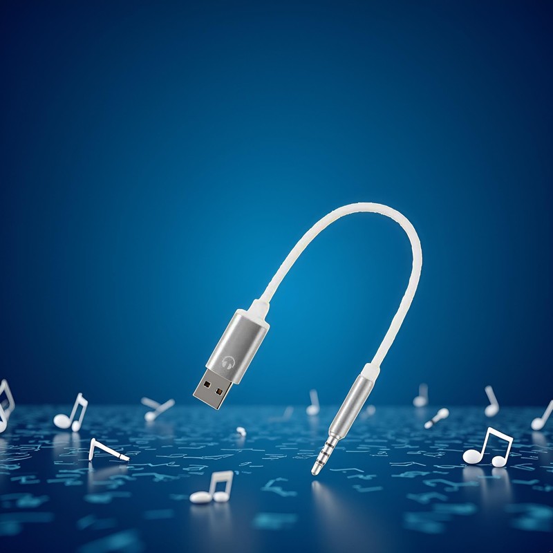 Enyolidimk 3.5mm USB to Aux Adapter 3.5mm Analog Cable Type-C