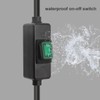 3 Feet 90Degree Waterproof Extension Power Cord, in-Line On-Off Switch