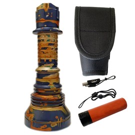 ACEBEAM L19 CAMO PM1 White LED Flashlight -1650 Lumens 1300 Meter Throw w/20A Battery - Orange CAMO