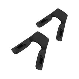 SAUCER Replacement Nose Pieces Pads for Oakley Flight Jacket OO9401 Sunglass - Black + Black