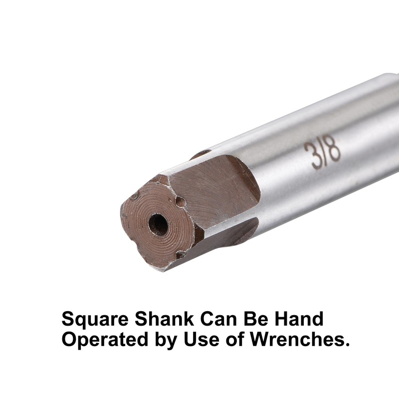 sourcing map 3/8" Hand Reamer H8 Accuracy Alloy Tool Steel