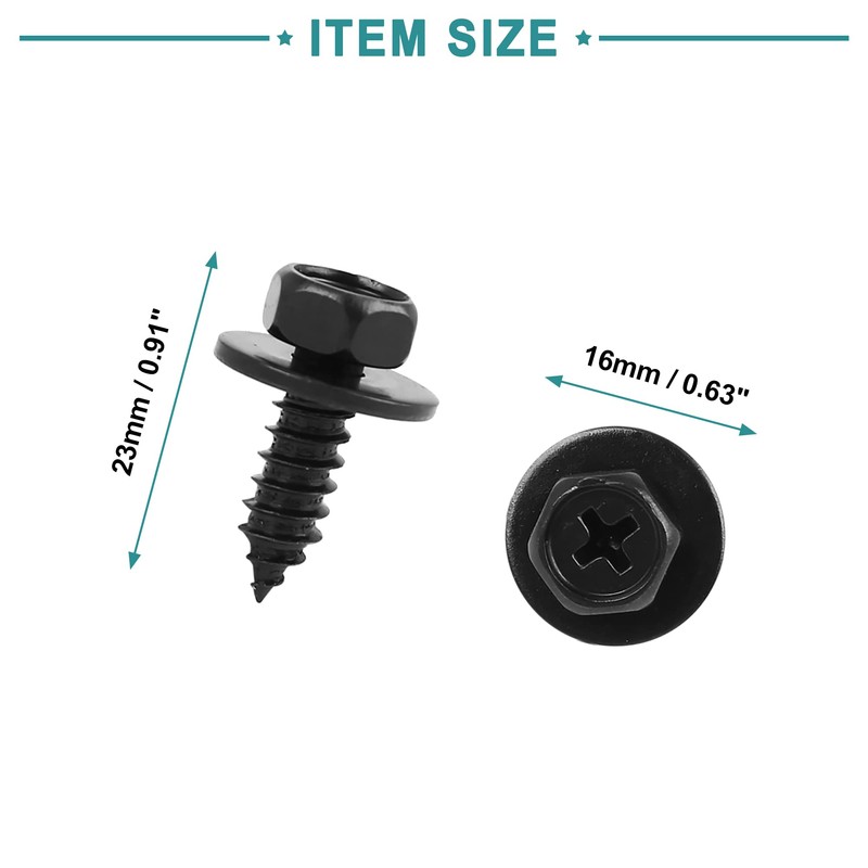 ACROPIX Screw Bolts Retainer Fender Liner Undercover Screws for Toyota