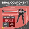 Epoxy Gun Dual Cartridge Applicator 450mL/600mL/650mL, Manual 1:1 & 2:1