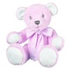 Suki Baby Hug-a-Boo Super Soft Plush Bear with Striped Cotton