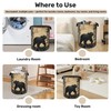 Forest Cabin Bear Laundry Basket - Heavy Duty 60L Dirty