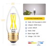 Dimmable B11 E26 LED Candelabra Light Bulbs 40W Equivalent, 4W
