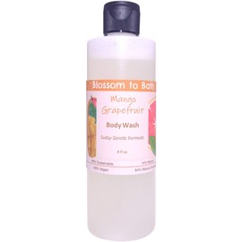 Blossom to Bath Mango Grapefruit Body Wash (8 Ounce) - Natural Fragrance - Cleans And Refreshes Skin with a Fresh Tropical Scent