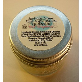 Bimble Organic Raw Cane Sugar Natural Lip Scrub 25g - Pink Grapefruit Flavour
