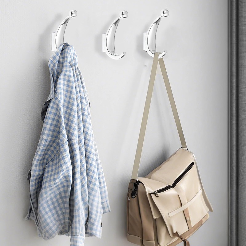 Yundoza 2 Pack Bathroom Towel Hook, Screw in Zinc Alloy