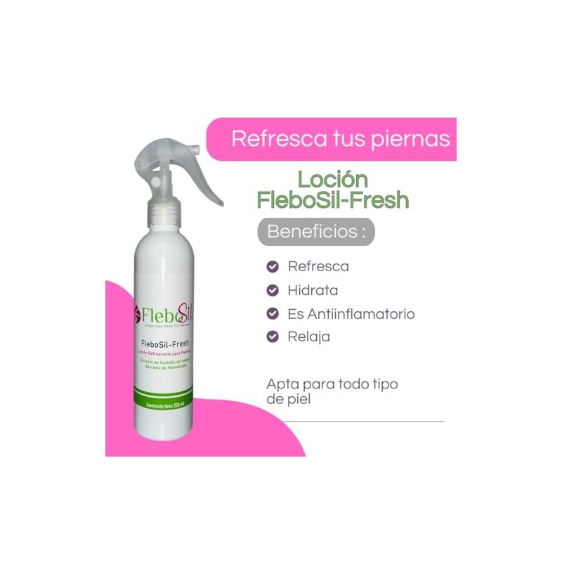 Alivio y Frescura para Piernas Cansadas FleboSil-Fresh Locin Refrescante con