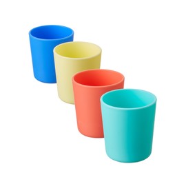 Nuby Brights Toddler Tumblers - Durable | Dishwasher Safe | Easy to Hold (Pack of 4)