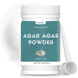 6 oz Agar Agar Powder, 100% Pure, Premium Natural Thickener and Gelling Agent, Rich in Dietary Fiber, Suitable for Making Candies, Cheeses, Jellies, Jams and More