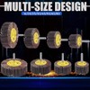 Mixiflor 24 Pcs Abrasive Flap Wheel Sander Set, 80 Grit