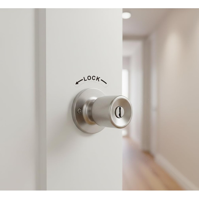 Lock/Unlock Directional Self-Adhesive Stickers, 100Pcs Transparent Labels with Strong Adhesive