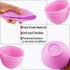 PLINNILUY 6 Pack Silicone Face Mask Mixing Bowls - Microwave