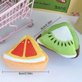 Mini Purse, 3 Pieces Small Coin Bag, Animal Cute Kawaii Purses for Teenage Girls, Mini Plush Purses, Cosmetic Bag for Women with Zip, Fruit