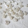 30Pcs Rose Pearl Buttons Half Domed Pearl Button for Clothes,