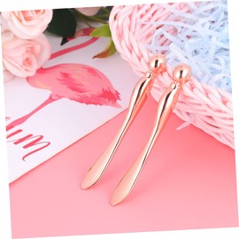 Minkissy 2pcs Eye Massage Tool Rose Gold Alloy Sticks for Enhanced Cream Absorption Reduce Puffiness and Promote Skin Care for Women Beauty Routine