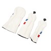 3PCS Golf Club Head Cover for Driver Fairway Woods Headcovers
