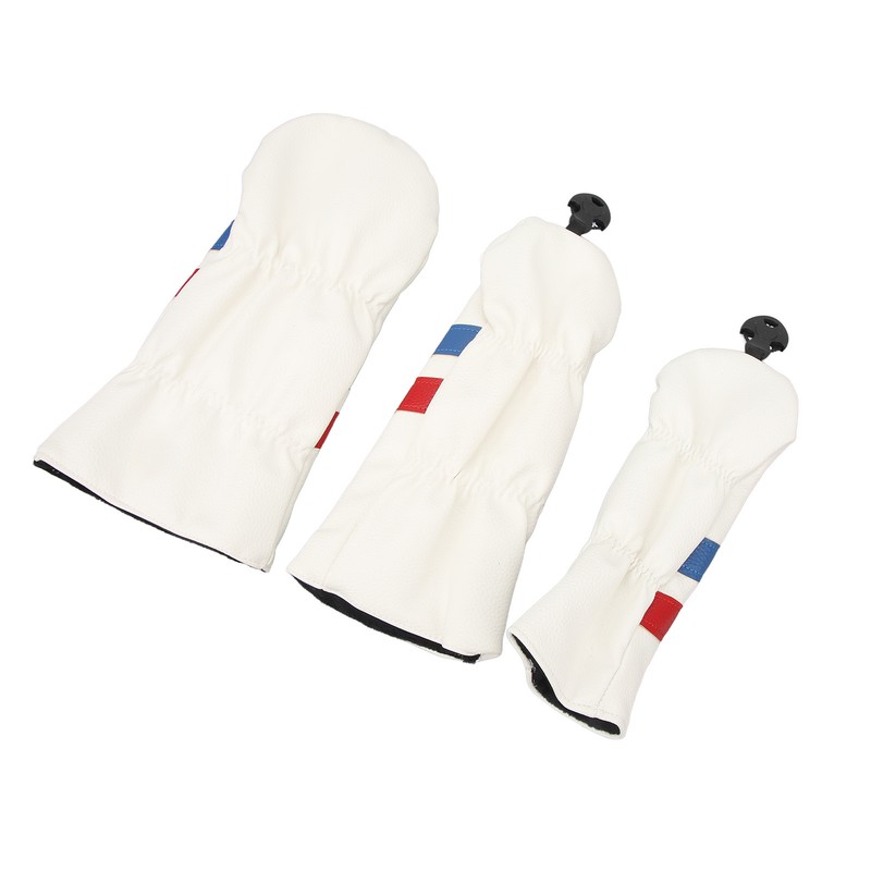 3PCS Golf Club Head Cover for Driver Fairway Woods Headcovers