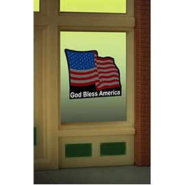 9095 Flag Window Sign by Miller Signs