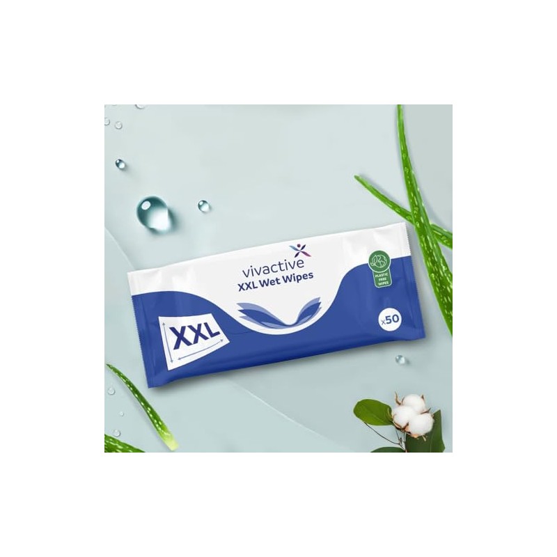 Vivactive XXL Wet Wipes 50 Pack