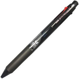 Mitsubishi Pencil SXE450007T.24 4 Color Ballpoint Pen, Jet Stream, 0.7 Transparent Black, Easy to Write