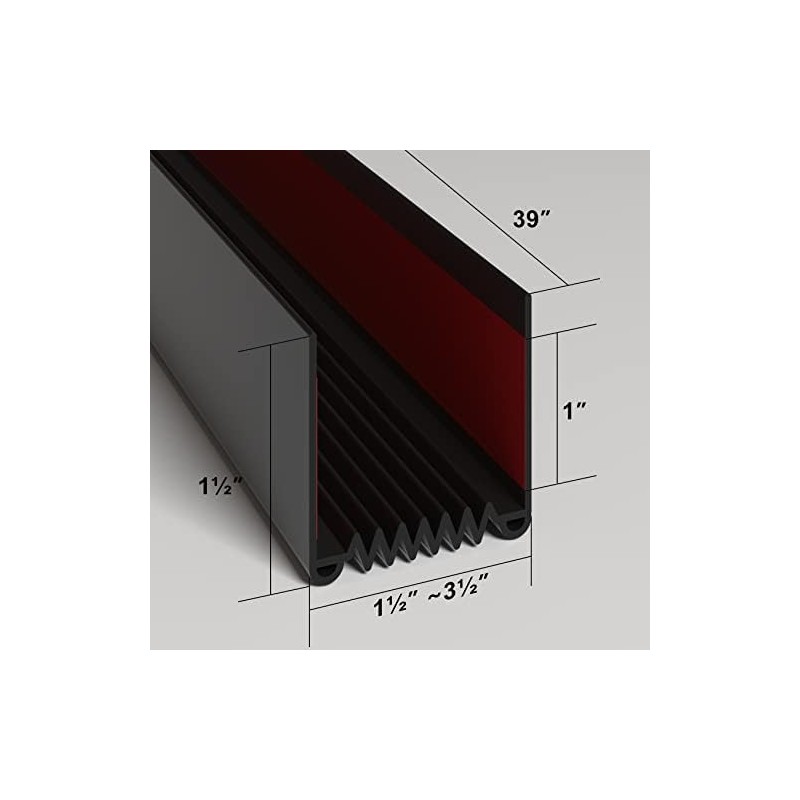 Door Draft Stopper, 39” Length Cuttable Weather Stripping Seal, Strong