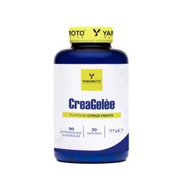 Yamamoto CreaGelèe Creatina Monoidrato Effervescente, 90 Supergelèe, Gusto Agrumi