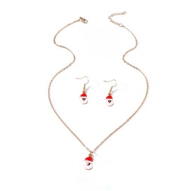 Stocking Stuffers Gifts for Women Christmas Necklace Earrings Set Christmas Jewelry for Women Stocking Stuffers for Christmas Gifts Christmas Tree Hat Santa Candy Necklace Set Trendy Christmas Gift