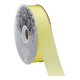 McGinley Mills 1.3" W Acetate Satin Ribbon, Maize Yellow, 100 Yard Spool