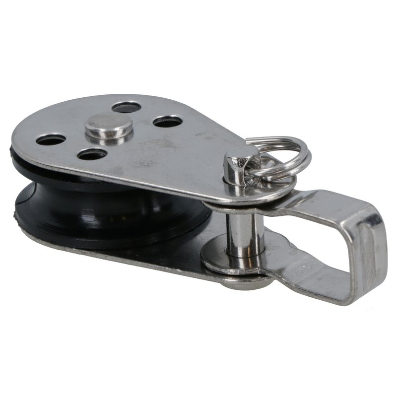 Pulley Block with Removable Pin and Bracket 26mm Diameter Stainless