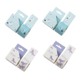 TEHAUX 4pcs Scrapbook Stickers Kit Aesthetic Washi Tape for Greeting Cards Journals Planner Decorative Masking Tape