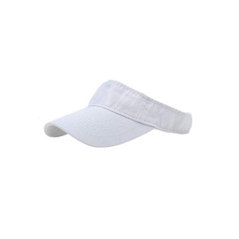 ANDICEQY Sport Sun Visor Hats Adjustable Empty Top Baseball Cap Cotton Ball Caps for Women and Men (White)