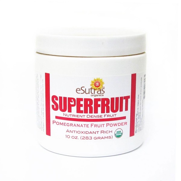 eSutras Organics Fruit Powder, Pomegranate, 10 Ounce