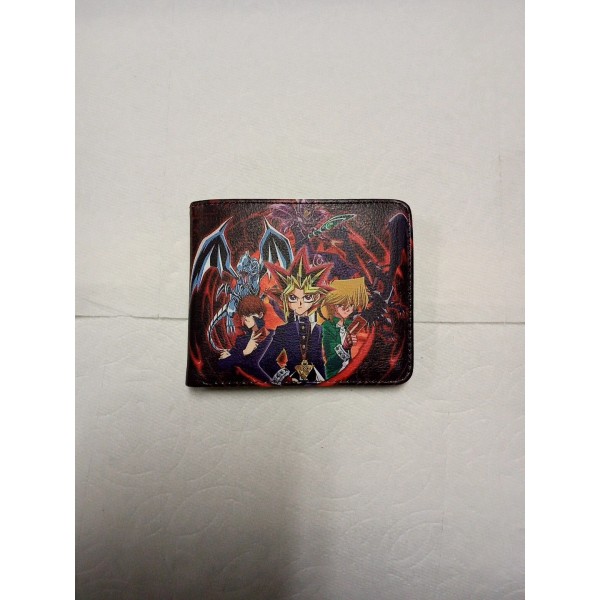 Buckle Down Yu-Gi-Oh anime cartoon bifold PU wallet with ID
