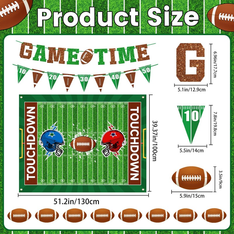 11Pcs Football Trunk or Treat Car Decorations